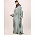 Fashionable Pleated Kaftan abaya-Sky Blue Fashionable Pleated Kaftan abaya-Sky Blue
